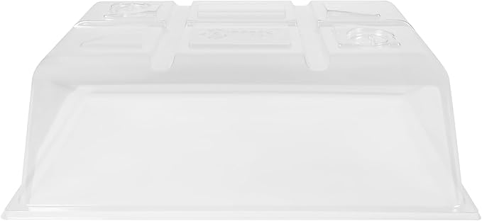 SUNPACK Sundome Plastic Multi-Vented Humidity Dome Clear 7 (Pack of 5) - Ideal for Greenhouses or Indoor Gardening Able to Adjust Humidity with Vents
