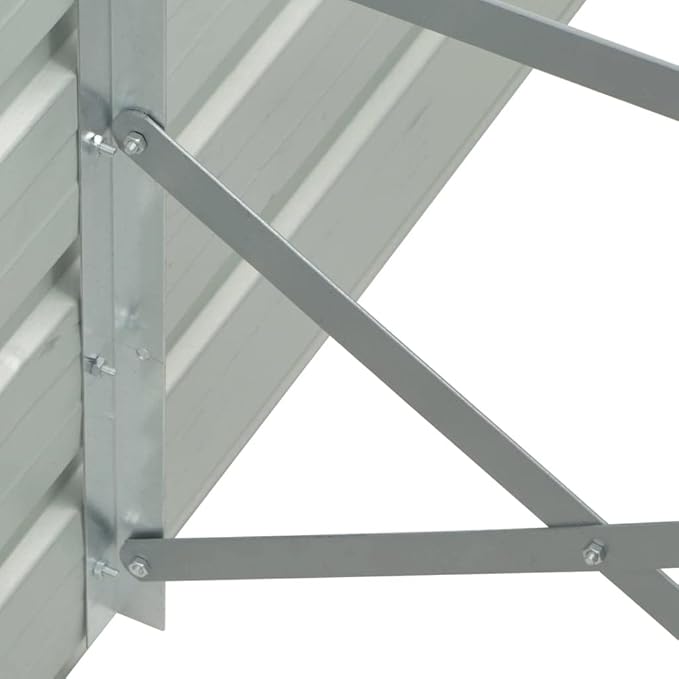 SKM Garden Raised Bed Garden Raised Bed Galvanized Steel 50.8x50.8x31.3 Green