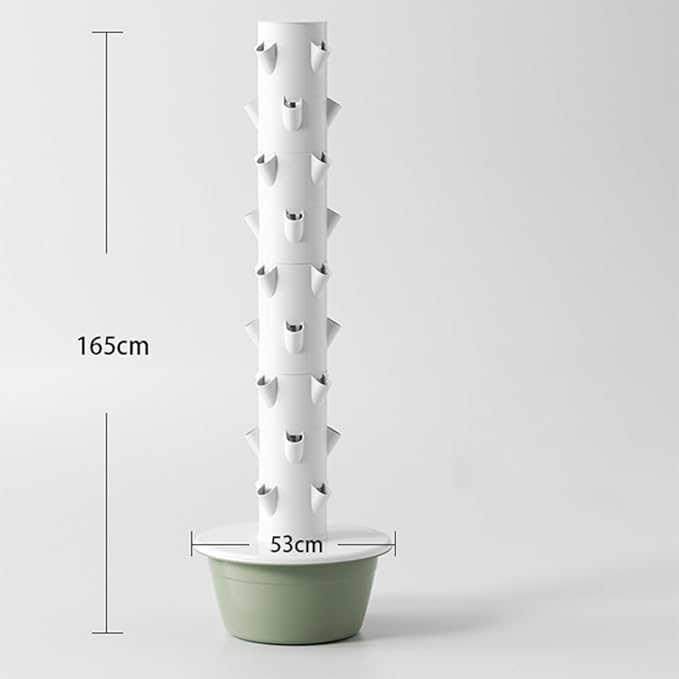 Hydroponics Growing System Indoor Garden Vertical Hydroponic Tower with Water Pump New Customized ABS Material for Herbs Fruits Vegetables(9 Layers)