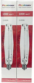 Plantmax 1000 Watt HPS (High Pressure Sodium) Bulb 2 Pack