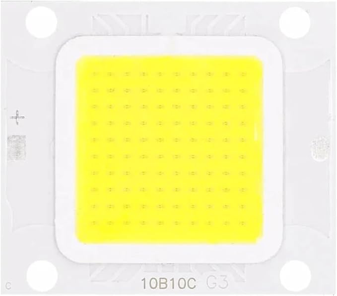 2PCS Smart IC No Need Driver LED COB Lamp Bead DC27-36V 10W 50W 60W 70W DIY Flood Light Bulb Outdoor Spotlight Landscape Chip Lamps(6500K10W 20X20MM)