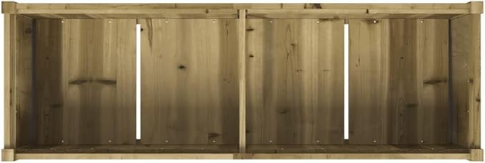 Wooden Raised Garden Bed Garden Planter Box Outdoor Wood Raised Garden Bed for Planting Plants Vegetables 59.1x19.7x27.6 Impregnated Wood Pine-258