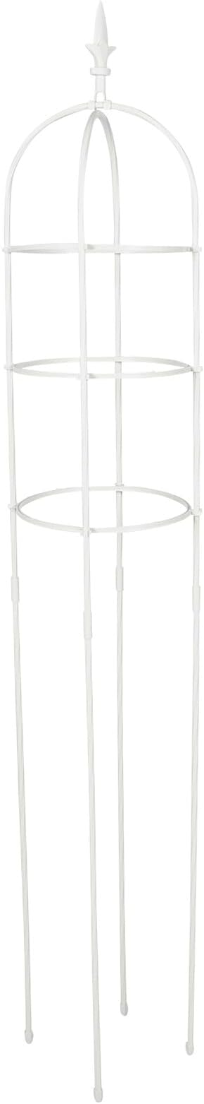 Metal Plant Climbing Trellis for Garden and Balcony Climbing Plants Support Rack with 31cm Diameter Rings and 1.6m Height for Outdoor Growth