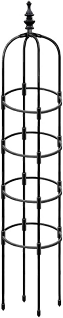Garden Trellis for Climbing Plants Black Garden Trellises Potted Plant Climbing for Climbing Vines and Flowers Stands Indoor Outdoor(180CM)