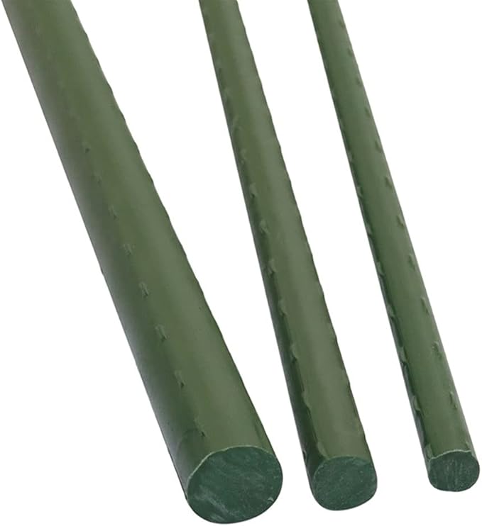18 Pcs Garden Trellis Flower Support Agriculture Greenhouse Gardening Pillar Plastic Coated Steel Pipe Climbing Plant Support (Size : 16 x 600 mm)