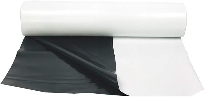HORTIPOTS Black White Grow Light Film Reflective for Grow Room and Grow Tent (10x100 ft (3x30m)-1 Roll)