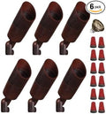 Best Pro Lighting 6 Pack LED 3 Watt Up-Light Bullet in Rust