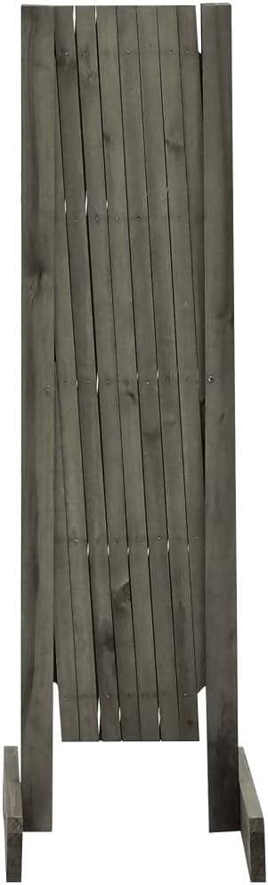 Garden Trellis Fence Wood Expandable Plant Support Climbing Lattices Wooden Decorative Divider Wall for Lawn Backyard Balcony Patio Outdoor Gray 59.1x31.5
