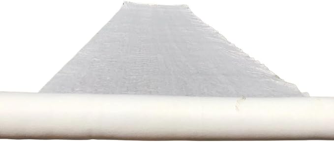 Heavy Duty 5oz Ground Cloth Fabric Membrane - Versatile Weed Barrier for Garden Beds - 1m/1.5m/2m Wide(White1mx70m)