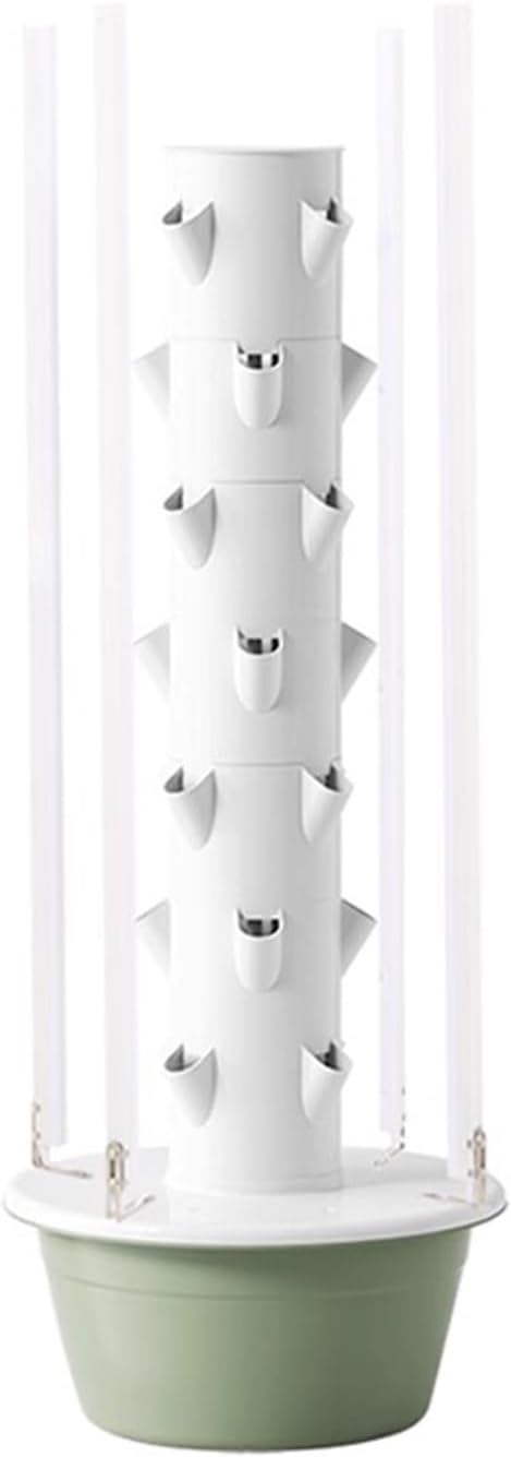Hydroponic Tower Growing Kits Hydroponics Tower with LED Grow Light Hydroponics Tower Automatic Water Circulation System for Herbs and Vegetables 5/7/9 Thfloor(135cm/53in)