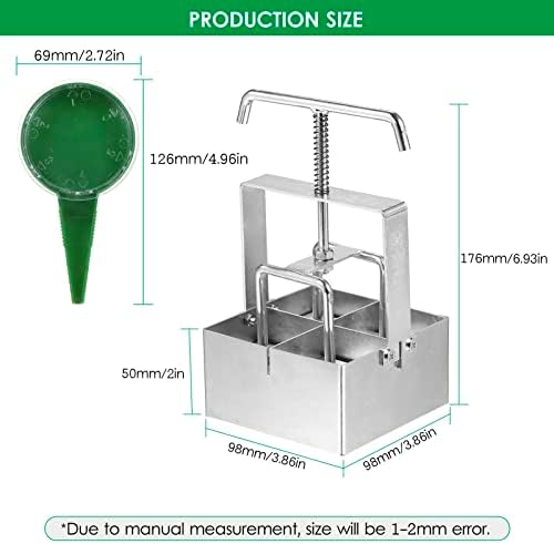 Soil Blocker Soil Blocking Tool Soil Blocker for Seed Starting Seed Starter Soil with Comfortable Handle for Grow Seedling Seed Starter Soil Tray Garden Potting Soil Indoor