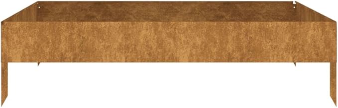 Garden Raised BedGarden DecorationBackyard Raised BedsFreestanding PlantersGardening AccessoriesHerb Plantersfor BalconiesTerracesGardensPatiosLawn39.4x39.4x10.2 Corten Steel