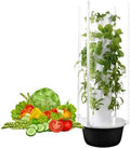 Vertical Hydroponic Growing Tower with Pump &amp LED Perfect for Strawberries Herbs &amp Indoor Plants - Space-Saving Indoor Garden System
