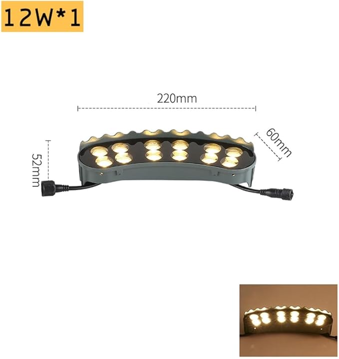 Ring Lights for Tree Roots Uplighting Outdoor Low Voltage Landscape Lighting KitIP65 Garden Lights Decorate12W 1160LM 24V Wired Outdoor LED Spotlight for Tree Building(6500K1-Light)