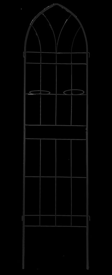 Set of 4 Rustproof Metal Garden Trellises 78.7x19.7 Compatible with Climbing Plants Outdoor