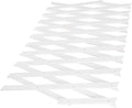 Toyvian Wooden Trellis for Climbing Plants Small Lattice Fence Panel White Expandable Garden Wall Panel Indoor Outdoor Plant Support