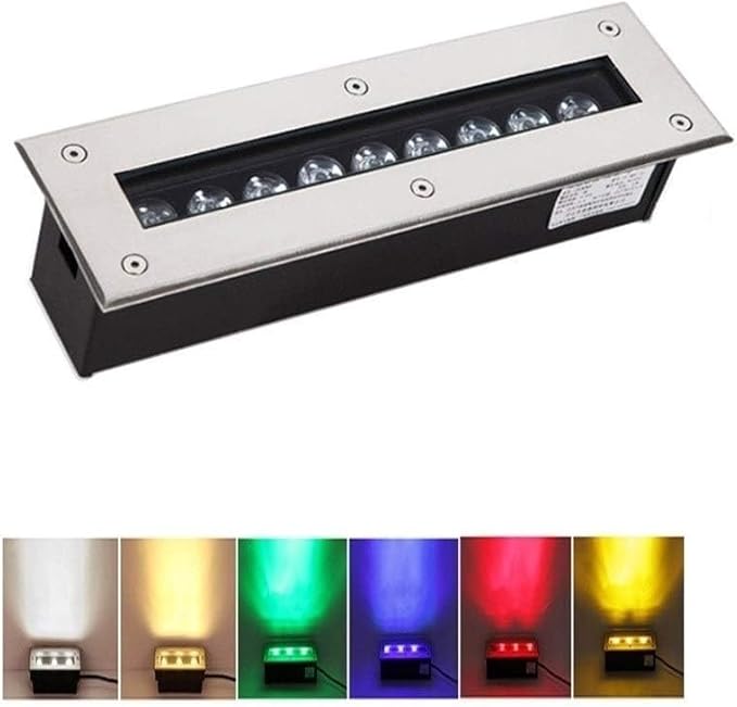 Underground Light LED - Landscape Lighting Rectangular LED Recessed Underground Lights Staircase Floor Aisle Lighting Building Exterior Lights Deck Terrace DGreen 36w