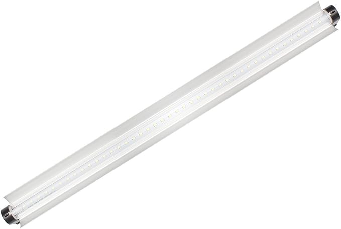 2 Pack LSL8181W White LED 18 18Watt Linkable Single Strip Grow Lights w 2 Wide Mirror Reflector and FullSun 5500K Spectrum and 2750 Lumens Great for Seeding and VegGrow!