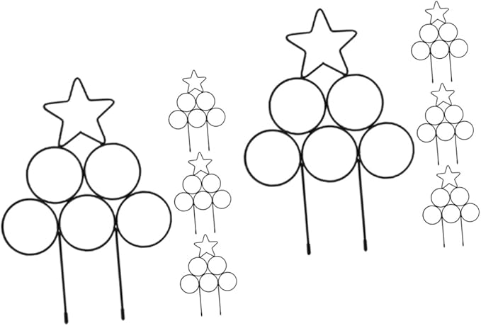 Happyyami 8 Pcs Iron Garden Trellis As i Am Indoor Plant Trellis Climbing Trellis Plant Star Trellis Garden Trellis for Climbing Plants Indoor Cucumber Trellis Indoor Trellis Metal Planter