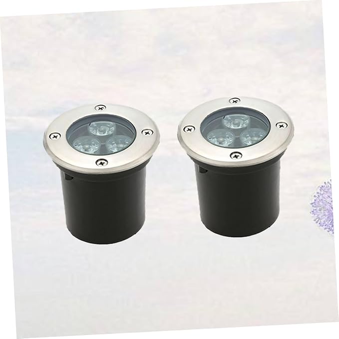 Angoily 2pcs Led Lights Warm White Landscape Lamp for Outdoor Use Easy Installation Suitable for All Weather Conditions for Gardens and Pathways