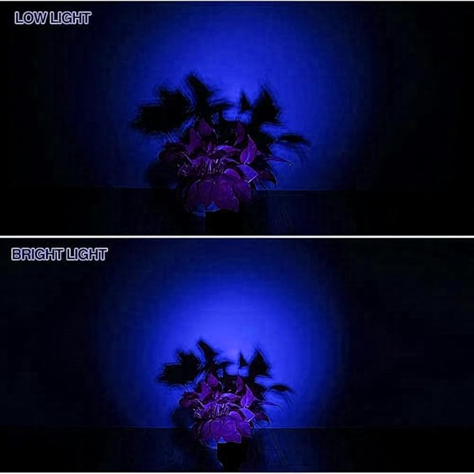 Solar Landscape Lights 7 LED Solar Spotlights 2 in 1 Security Light Solar Lights Outdoor Waterproof for TreePatioYard (Blue)