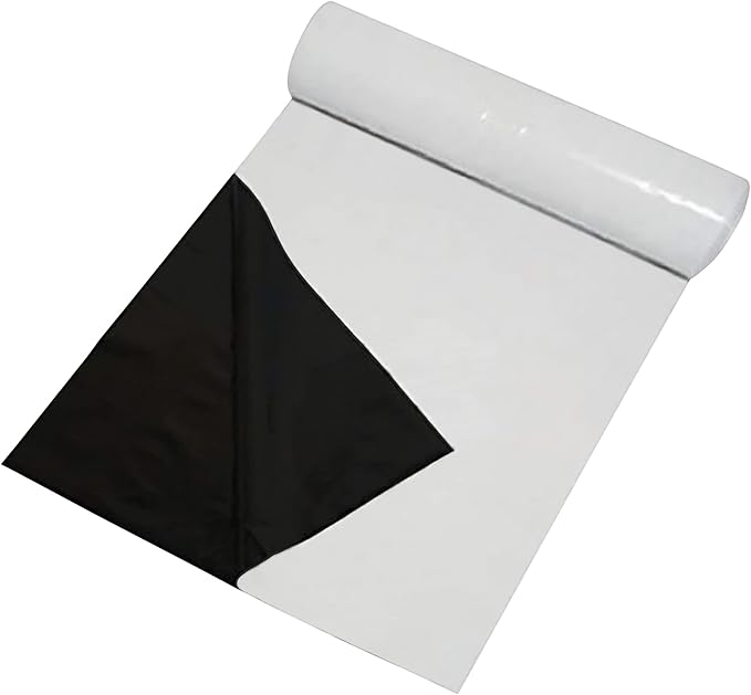 DL Wholesale Black and White Panda Film Plastic Sheeting Heavy-Duty for Light Reflection Greenhouse Poly Film 50' x 100' 7 Mil Thick 3 Year