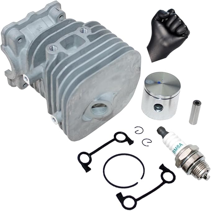Cylinder Piston Kits for Husqvarna 125B 125BX 125BVX Jonsered B2126 BV2126 RedMax HB280 HB281 Poulan HB280 HB281 Craftsman 358794810 358794811 Blower PN 587597301 529900601 545132601