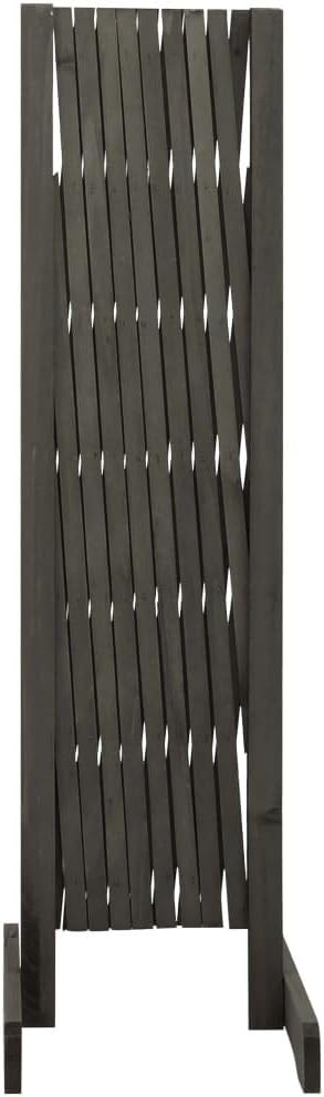 Garden Trellis Fence Wood Expandable Plant Support Climbing Lattices Wooden Decorative Divider Wall for Lawn Backyard Balcony Patio Outdoor Gray 70.9 x 39.4