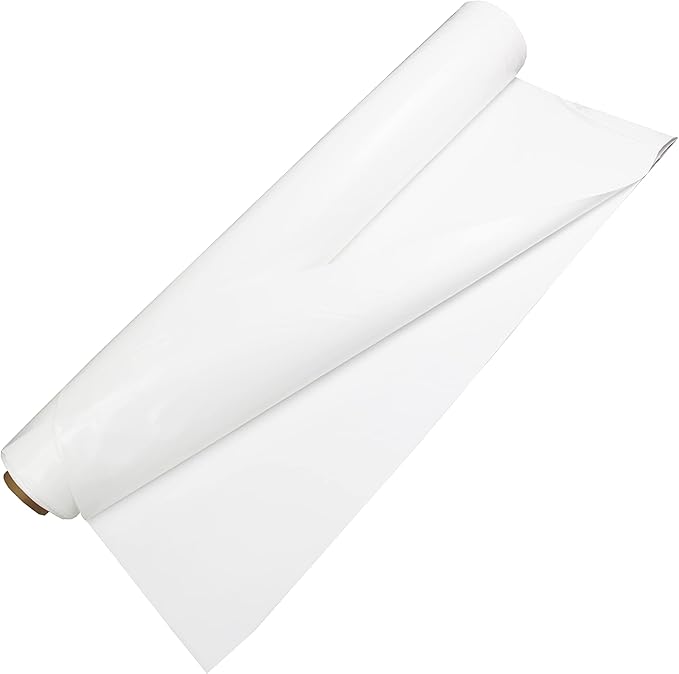 HFS(R White Greenhouse Plastic Film Polyethylene Film 6 mil Anti-UV for Gardening Agriculture 20X25FT