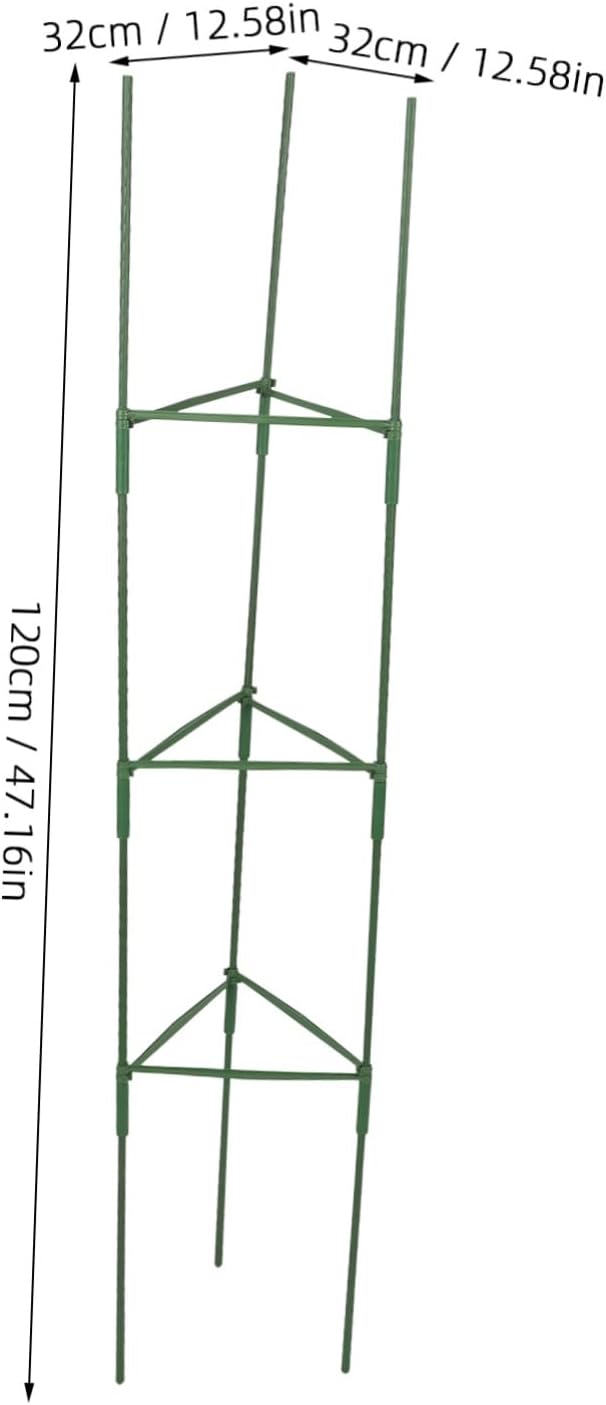 3Sets Metal Garden Trellis for Climbing Plants Durable Support Frame for Potted Plants Unique Design for Flowering Vines Vegetables for Charming Outdoor Spaces