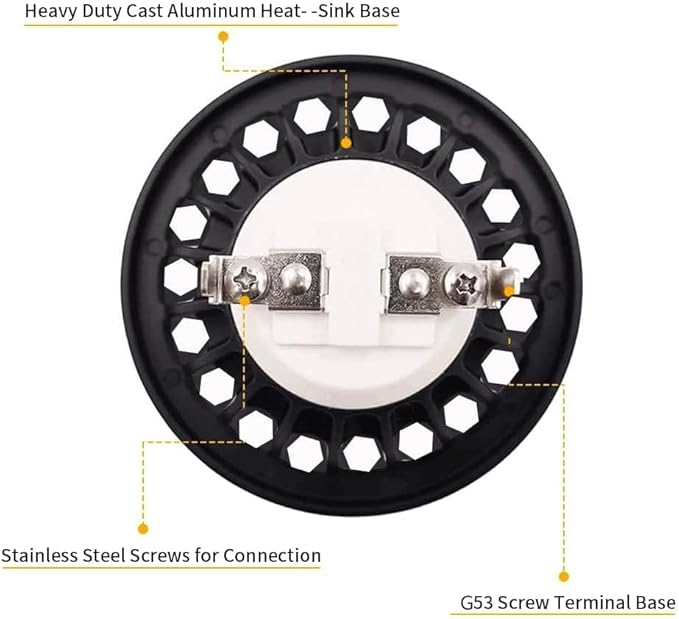 Cheopha PAR36 LED Landscape Bulb 12V Low Voltage Landscape Spotlight 10W Equivalent 35W 50W 60W Halogen IP67 Waterproof for Outdoor Well Light RV Off-Road Vehicle Tractor 5000K Cool White Pack of 2