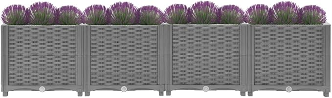 SKM Raised Bed 160x40x38 cm Polypropylene (Weight-16KG)-3296