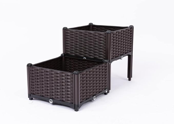 Raised Garden Beds | Vegetable Raised Plant Kit | Elevated Garden Bed with Legs | Self Watering Planter Box Ideal for Outdoor Gardening | Grow Flowers Herbs &amp Vegetables with Ease