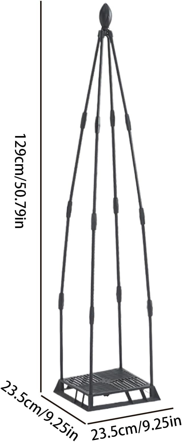 Garden Trellis for Climbing Plants Metal Plant Support Plants Climbing Trelli Frame Rustproof Obelisks Clematis Support for Pots Plant Rose Tomato Cucumber Flowers Grape Pea