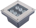 Outdoor Landscape Lights Square IP66 Waterproof Embedded Garden Underground Light for Walkway Pathway Patio Step Deck Spotlight AC85-265V