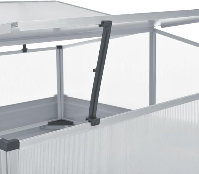 Galvanized Steel Elevated Garden Bed 39.4 in Square Stackable Raised Planter Box for Vegetables &amp Flowers Outdoor Patio Raised Bed with Adjustable Panels &amp Drainage
