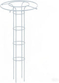 Vertical Garden Trellis for Climbing Plants Outdoor H 110cm 145cm 180cm 215 cm Indoor Vertical Metal Umbrella Plant Trellis for Patio Backyard(White5.91ft)