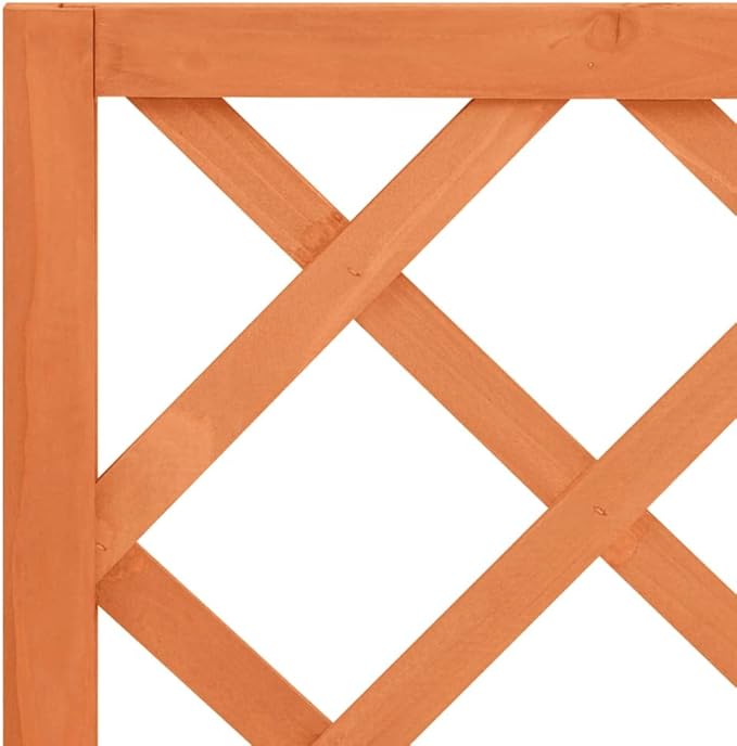 Garden Trellis Pot Raised Bed Garden Beds Outdoor Garden Trellis Planter Brown 27.6x11.8x53.1 Solid Firwood Easy to Assemble for Backyard Patio Deck Lawn