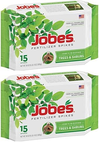 Jobe's Tree &amp Shrub Fertilizer Spikes 15 Spikes (2 Pack)