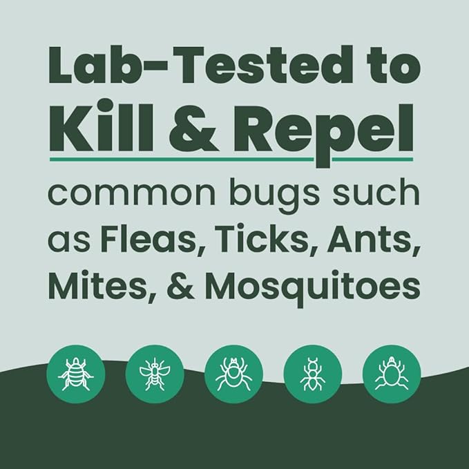 Cedarcide YardSafe | Kills &amp Repels Mosquitoes Ticks Fleas Mites &amp More with Natural Essential Oils | Family &amp Pet-Safe | Eco-Friendly | 1 Quart (32 Oz.)