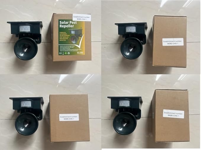 2026 Ultrasonic Bird Repeller Solar Powered Bird Deterrents Bird Repellent Devices Outdoor with IP65 Waterproof Woodpecker Deterrent for House Pigeon Repellent Devices for Balconies Patio Garden Farm