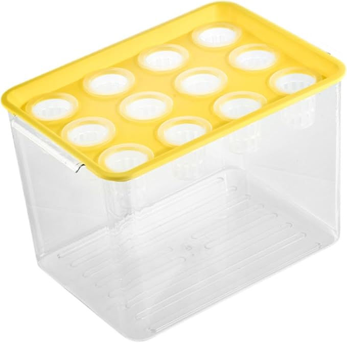 Hydroponic System Growing Kit Microgreens Growing Kit Garden Cabinet Box Easy to Use Indoor Hydroponics Tool for Vegetables Yellow Lid