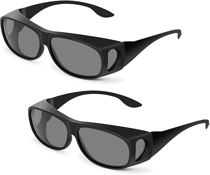 Hydroponic Indoor Grow Room Glasses (2-Pack) LED Grow Light Glasses for Eye Protection in Greenhouse &amp Vertical Farming