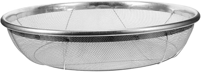 Garden Soil Sifter Stainless Steel Sieve for Rocks Dirt and Compost Manual Gardening Tool Diameter and Mesh for Efficient Soil Filtering