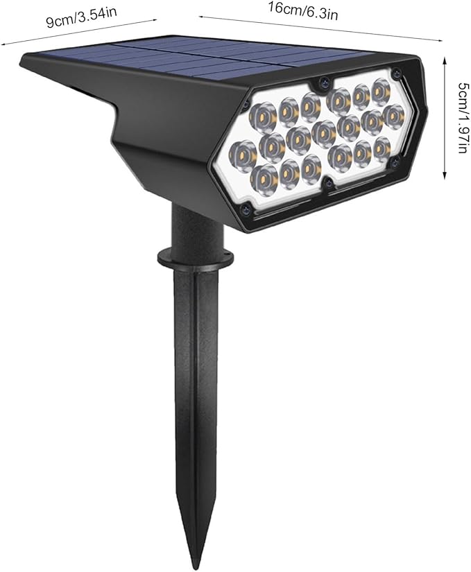 ZJchao Solar Lawn Spotlight Outdoor Patio Landscape Lighting Garden Villa Wall Lights Garage Wall Lamp Balcony Lamp Solar Powered Wall Lamp Solar Wall Lights Indoor Outdoor (RGB)