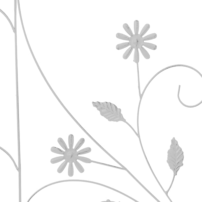 2-Pack Metal Garden Trellises for Climbing Plants 20x83 inch Decorative Garden Fencing Flower Trellis for Vine Vegetables Roses in Patio Yard Outdoor-Decoration Arched-Fence-Trellis(White)