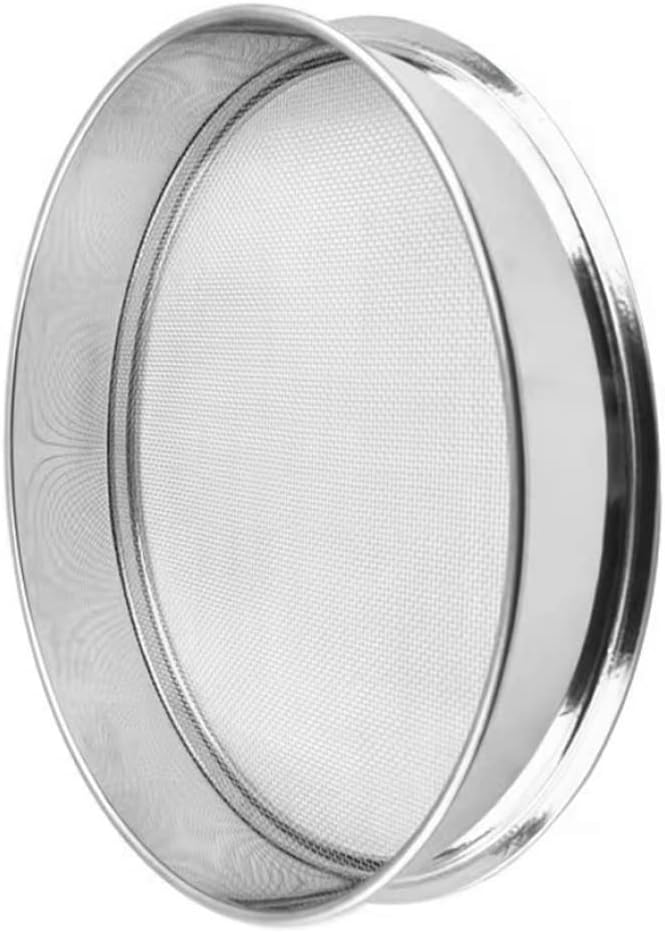 Garden Sieve Metal Soil Sieve Garden Riddle Mesh Sizes Garden Riddle Fine Mesh Soil Sieve Garden Sieve 0.3cm Grit for Stone Sand Gardening ToolGardening Sieve for Soil and Stones