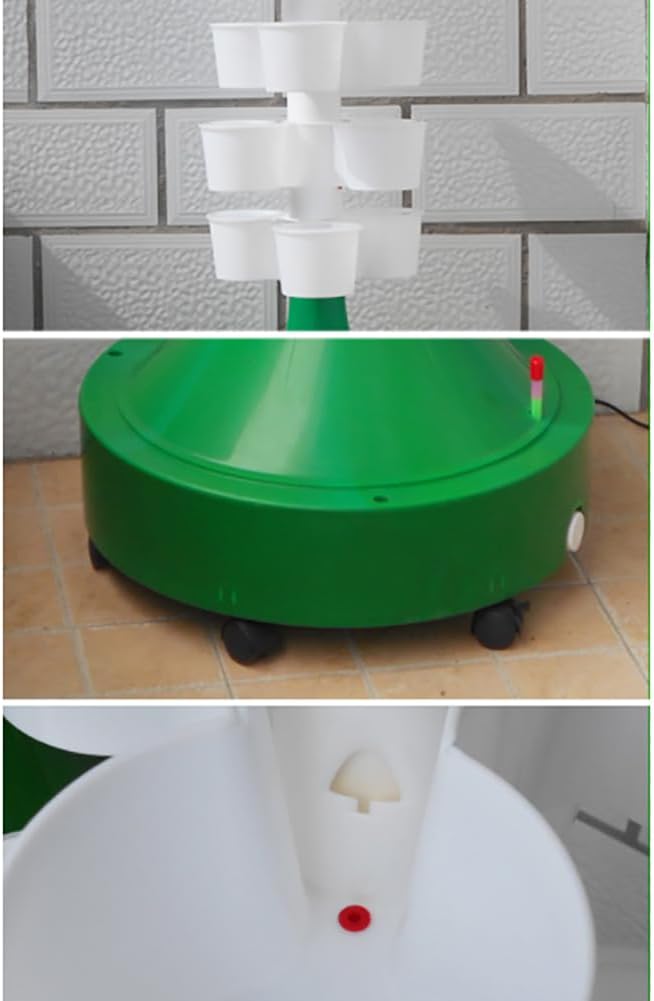 Hydroponics Tower Aquaponics Grow System Rotary Indoor Outdoor Tower Garden 72 Pods Vertical Hydroponic Irrigation System Tower for Herbs Fruits and Vegetables