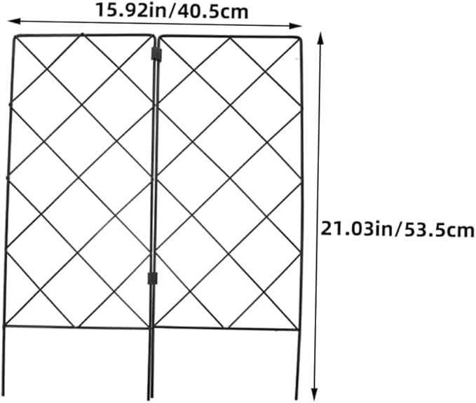 2Pcs Durable Garden Trellis for Climbing Plants Flower Support Rack for Outdoor Vegetable and Vine Growth Each for Patios and Lawns