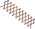 Kisangel Expandable Carbonized Wood Garden Trellis Plant Support 0.9cm Thick 44x22cm Wooden Vine Climbing Frame for Outdoor Patio and Garden